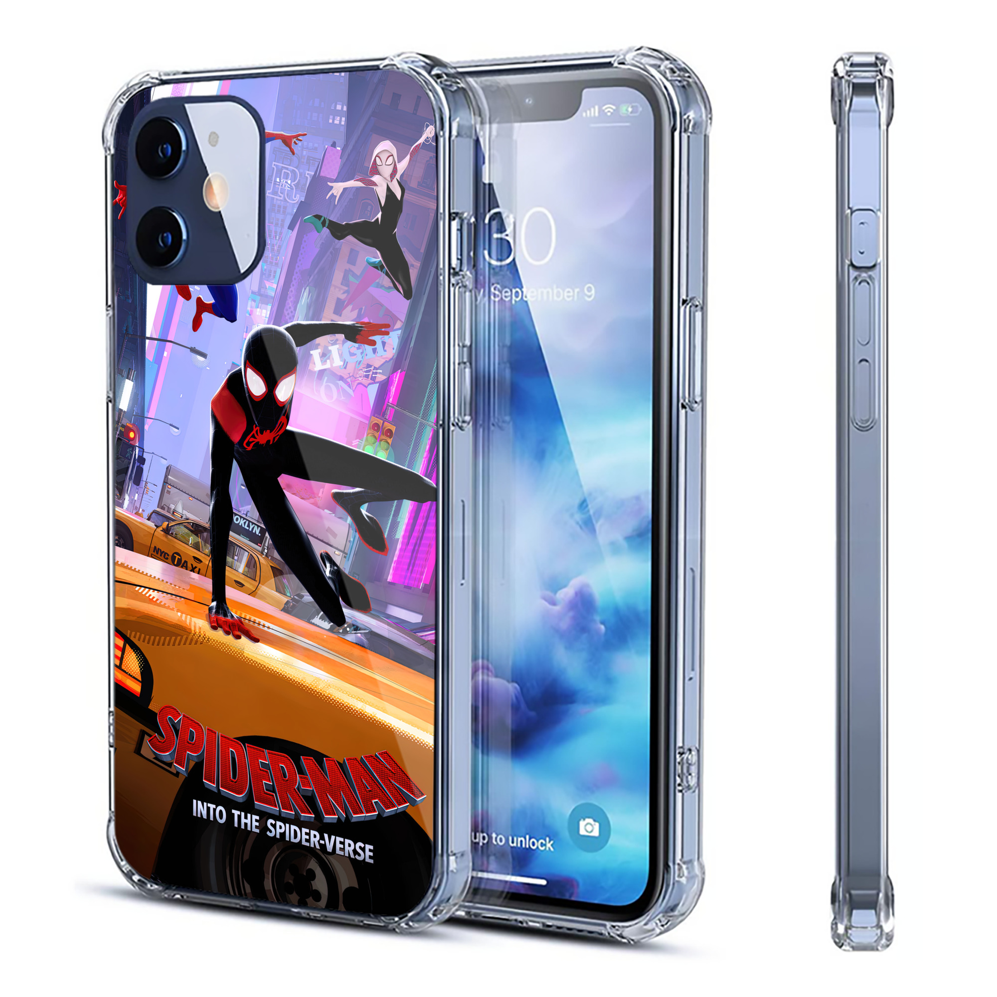 （画像用） Spider Man スパイダーマン 【iPhone 12シリーズ対応】透明スマホケース（クリアソフトケース）